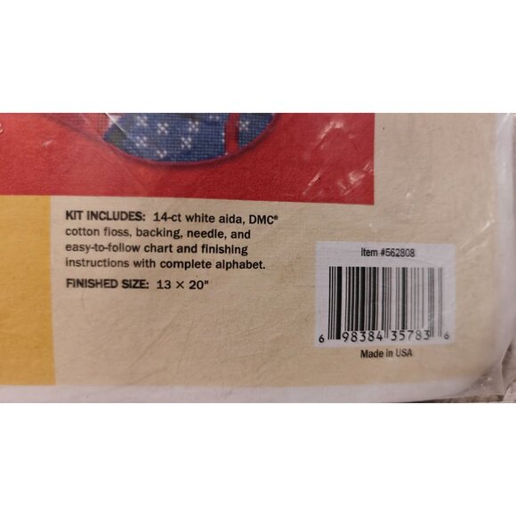 Donna Kooler Curious Cats Cross Stitch Stocking Kit Vintage Needlepoint NEW - Picture 3 of 4